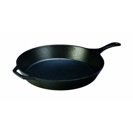 Lodge 15 Inch Cast Iron Pre-Seasoned Skillet – Signature Teardrop Handle - Use in the Oven, on the Stove, on the Grill, or Over a Campfire, Black