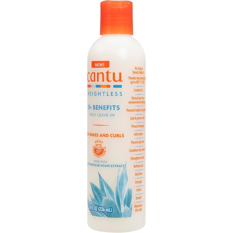 Cantu Weightless Crema Sin Enjuague de Uso Diario, 8 fl