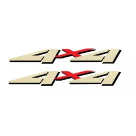 Vinylmark LLC 1999 2000 2001 4x4 Decals for F-250 HD F-350 4WD Super Duty Truck Regular Gold