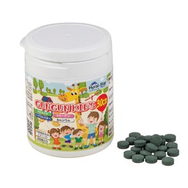 Ribeto Corporation GUN GUN KID'S GUNKY 60-Day Supply Spirulina Calcium Collagen Iron Hem Iron with Pill Case