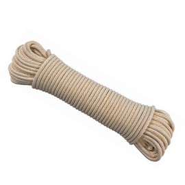 West Coast Paracord 1/4 Inch Buffalo Cotton Sash Cord – Synthetic Core with Cotton Sheath – for Window Sash Cord, Clothesline, Pully Lines, Halyards, and Much More (50 Feet)