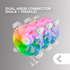 Mars Gaming MF-3AR, Kit 3x Fans 120 mm FDB, Inverted