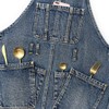 Jeanerlor Cotton Denim Cross Back Work Jean Apron with 5