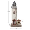 K KILIPES Wood Lighthouse with Led Light Nautical Decorations for