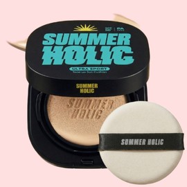 Summerholic Ultra Sports Tone-Up Sun Cushion SPF50+ PA++++ 15g, 1 piece / 썸머홀릭 울트라 스포츠 톤업 선쿠션 SPF50+ PA++++ 15g, 1개