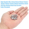 DYWISHKEY 195 Pieces M5 x 6mm/8mm/10mm /12mm/16mm/20mm/25mm/30mm Stainless Steel 304