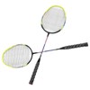 1 Pair Green Badminton Racket Set Fashionable Lightweight Comfortable Grip