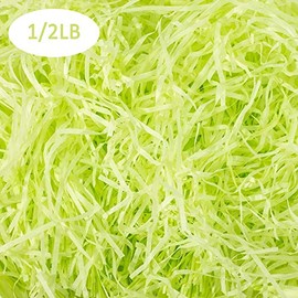 Gz party 1/2LB Easter Basket Grass Craft Shredded Tissue Raffia Gift Filler Paper Shreds for Baskets Egg Stuffers,Creative Gift Packaging for Spring Party Supplies Accessories Decorations