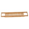 Bamboo Bathtub Tray Simple Durable Bathtub Rack Book Wine Holder