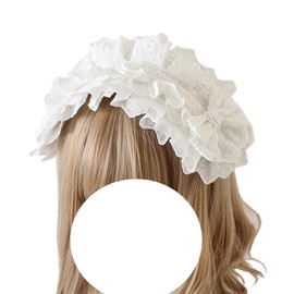 Toku to Yu Lolita Headdress Bowknot Lace Hair Ornament, Hood Embroidery, Gothic Girls, Maid Hair, Forest Girl, Bowknot Included, Cute, Princesses, Events, Halloween, Tea Conversation, Lolita Doll