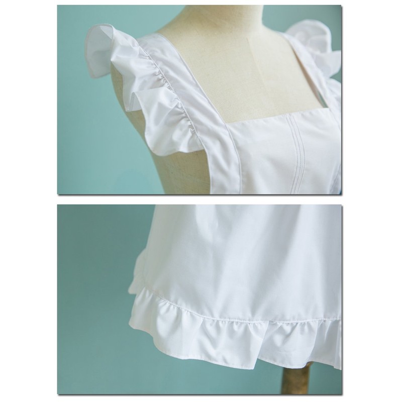 LilMents Petite Maid Ruffle Retro Apron Kitchen Cooking Cleaning Fancy