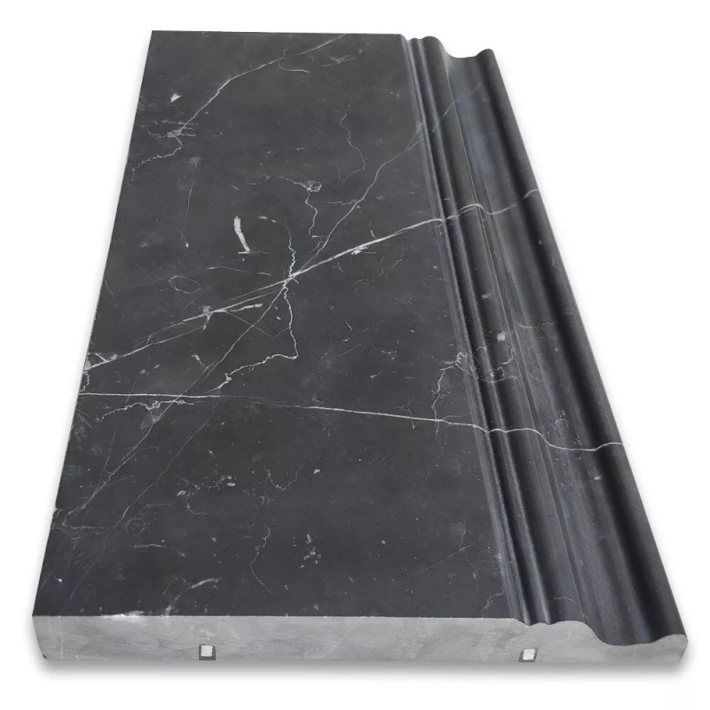 Stone Center Online N06P Nero Marquina Black Marble Skirting Baseboard