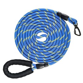 NTR Heavy Duty Dog Leash, 30FT Reflective Dog Leash with Swivel Lockable Hook and Comfortable Padded Handle, Puppy Leash for Walking, Hunting, Camping, Backyard for Small Medium and Large Dogs