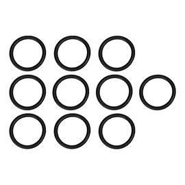 KIMISS Parachoques Fasteners O Rings, 10pcs Car Bumper Quick Release Sujetadores Bandas O-Ring Juntas Goma Unicersal