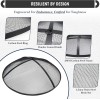 FEBTECH 36" Round Fire Pit Spark Screen Lid with Hook