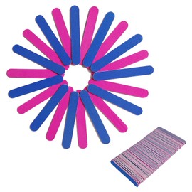 100 x Mini Double Sided Nail Files 180/240 Grit, Portable Professional Nail Files, Emery Boards Nail File, Nail Styling Tools for Home and Salon