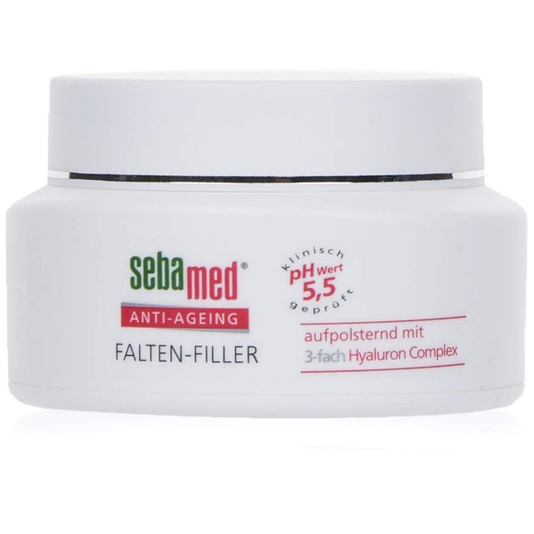 SEBAMED Anti-ageing wrinkle filler, wrinkle cream for men and women, works with triple hyaluronic complex that helps to reduce wrinkles and replenish moisture deposits of the skin