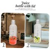 Mipcase Large Capacity Transparent Plastic Water Bottle with Scale Leak
