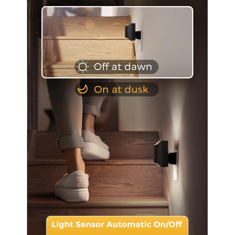 L LOHAS LED Night Lights Plug into Wall, Bright Night