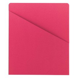 Smead Slash/Jacket, Letter, 11 Point, Red, 25 Per Pack (75433)