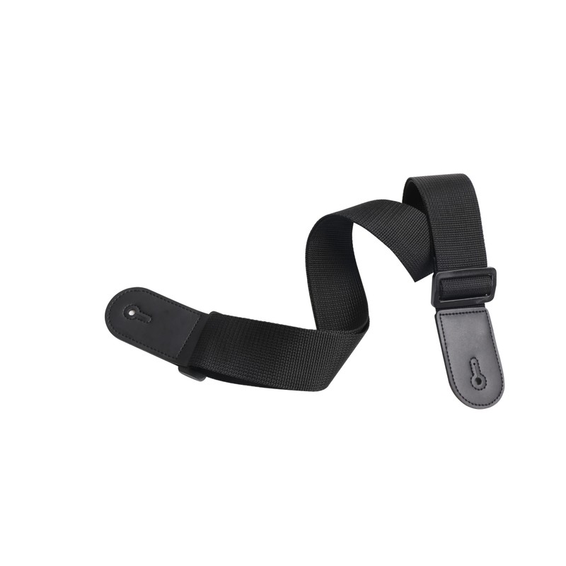 rockson Heavy Duty 2 Piece Guitar Bass Strap Round Black