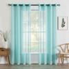 MIULEE 2 Panels Sheer Window Curtains Elegant Window Voile Panels