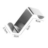 XHNFCU Pack of 10 Universal Stainless Steel Door Hooks, Reversible