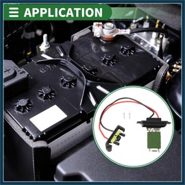 TUCKBOLD HVAC Blower Motor Resistor Heater Blower Resistor for Renault Twingo II CN0 2007-2011 Metal ABS No.7701067951 Black Automotive Parts