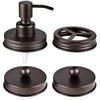 Komashr Mason Jar Bathroom Accessories Lids Set(4pcs) - Jar Not