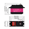 ANNIMOS 150kg High Torque RC Steering Servo Motor 10V~12.6V HV