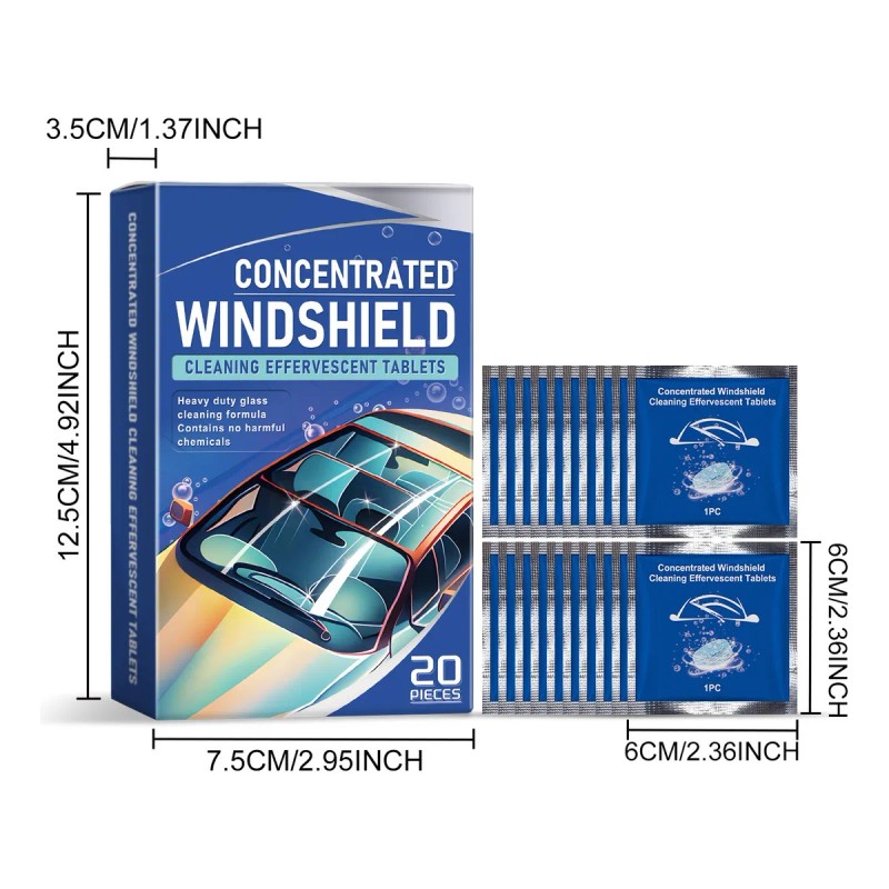 Tabletas Efervescentes Limpiaparabrisas Z Car Rain Pro 2001