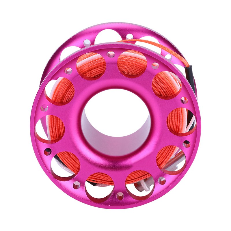 30M Mini Diving Aluminium Reel Spool Line with Stainless Steel