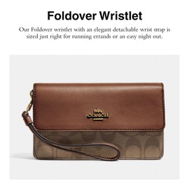 Coach Signature Foldover Wristlet