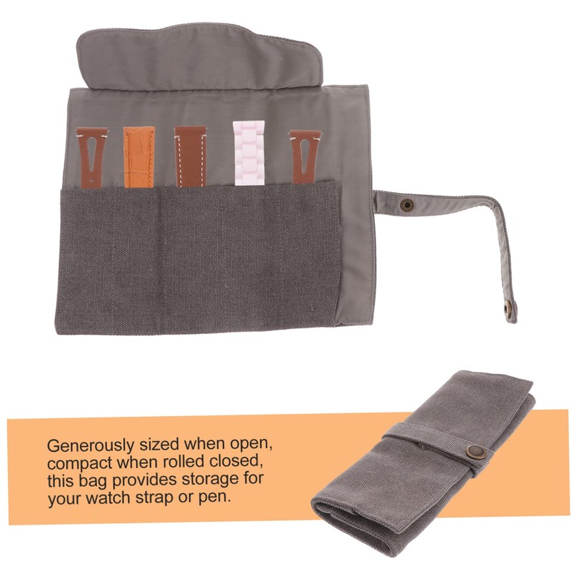 KONTONTY Portable Pen Storage Container Bag for Watch Strap Watch
