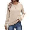 Zeagoo Fall Sweaters for Women 2025 Long Sleeve Crewneck Ribbed