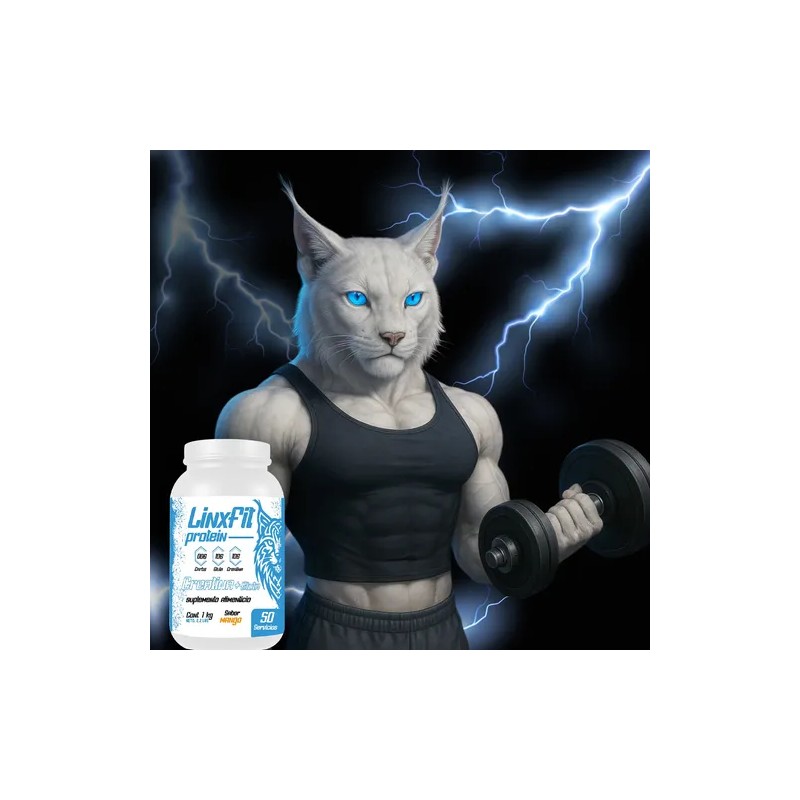 Creatina Glutamina Linx Fit 1kg 50 Servicios Varios Sabor