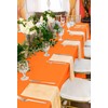 10 Pack 60 x 102 Inch Tablecloth, Orange Tablecloth for