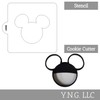 Magical Mouse FACE Outline Stencil and Cookie Cutter Decorating Set