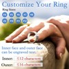 Couples Ring High Polishing Glossy Band 3mm Stackable Thin Rings