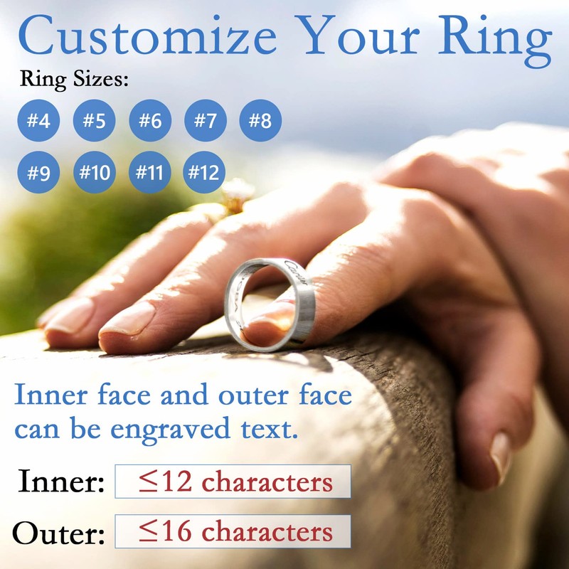Couples Ring High Polishing Glossy Band 3mm Stackable Thin Rings