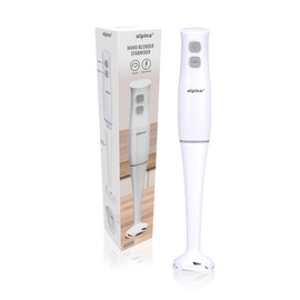 alpina Hand Blender - Purée Stick 400W - Hand Blender 2 Speeds - Purifying Hand Blender Dishwasher Safe - Stainless Steel