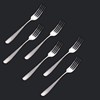 DAFFODILY® Signature Dessert Forks - Silver, Elegant Addition to Your