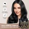 Champú para Teñir el Cabello Negro 3 en 1 Black