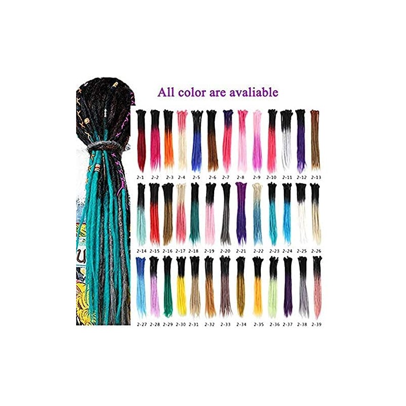 Synthetic Dreads 24 Inch 10 Strands Ombre Black and Purple