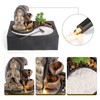 Dyna-Living Water Fountains Indoor Small Tabletop Water Fountain Waterfall Fountain