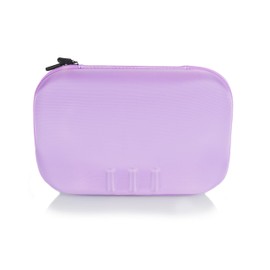 CaseSack Case compatible with Meta Quest 3/ 3s and Meta Quest 2, Organizing travel case for VR Headset, controller and accessories, with shoulder strap for easy carrying and play (Purple)