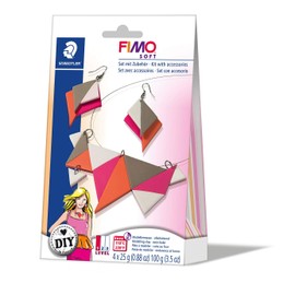 Rayher 34421000 Fimo DIY Jewellery kit: Triangle, 1 necklace, 1 pair of earrings, tab-box