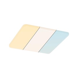 Paulmann 95380 Veluna VariFit LED panel recessed luminaire IP44 Warm white White Switch 215x215mm rect. incl. 1x14W Transparent Plastic 3000K