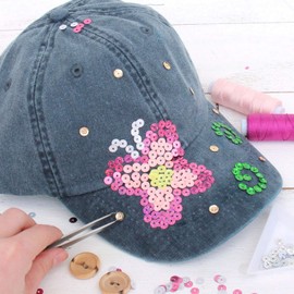 Threadart Hot Fix Loose Sequin - 4MM Gold Metallic - 720 per pkg - Hotfix