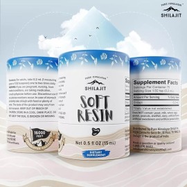 Pure Shilajit from Himalaya, Soft Resin, Extremely Potent, Natural Fulvic Acid